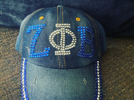 Zeta Denim Bling Cap Fashion