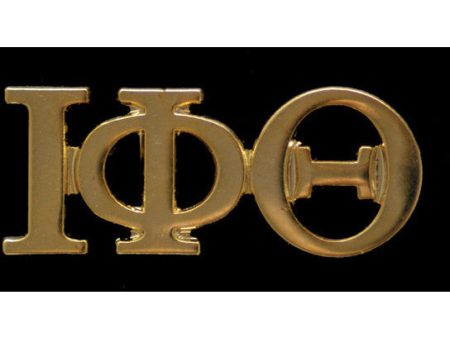 Iota Phi Theta Gold Greek Letter Lapel Pin Online now