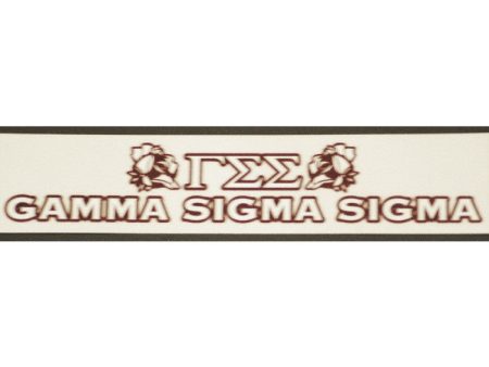 Gamma Sigma Sigma Bumper Sticker Decal - Discontinued Hot on Sale