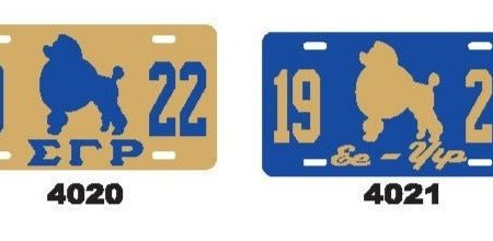 Sigma Gamma Rho Mascot License Plate Sale