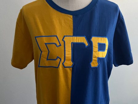 SGRho Two Tone Split T-shirt Online Sale