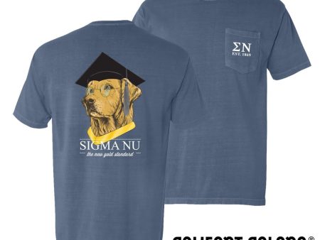 Sigma Nu Comfort Colors Retriever Grad Tee Online Hot Sale