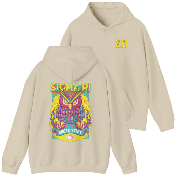 Sigma Pi Graphic Hoodie | Woodstock Owl Online Sale