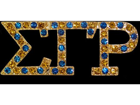 Sigma Gamma Rho Austrian Crystal Pin 4 For Sale