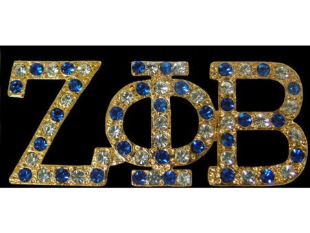 Zeta Phi Beta Austrian Crystal Pin 4 For Cheap