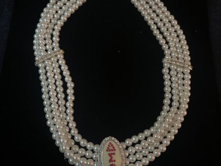 DST Pearl and Rhinestone Chocker Necklace Online