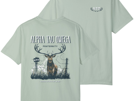 Alpha Tau Omega Graphic T-Shirt | Big Buck For Sale