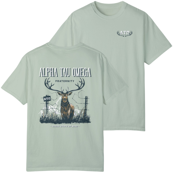 Alpha Tau Omega Graphic T-Shirt | Big Buck For Sale