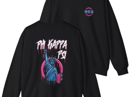 Phi Kappa Psi Graphic Crewneck Sweatshirt | Liberty Rebel For Sale