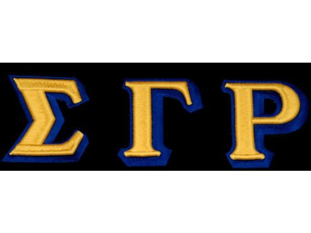 Sigma Gamma Rho 3-D Greek Letter Patch For Discount