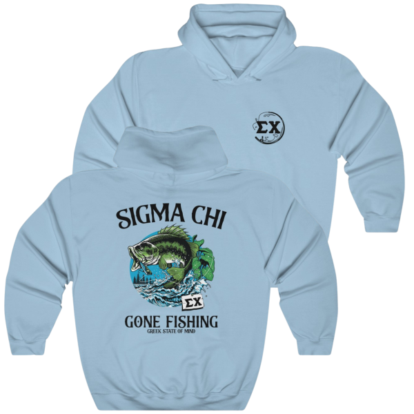 Sigma Chi Graphic Hoodie | Gone Fishing Sale