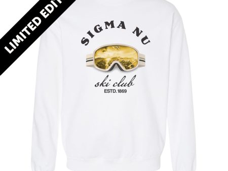 New! Sigma Nu Limited Edition Ski Club Crewneck Discount