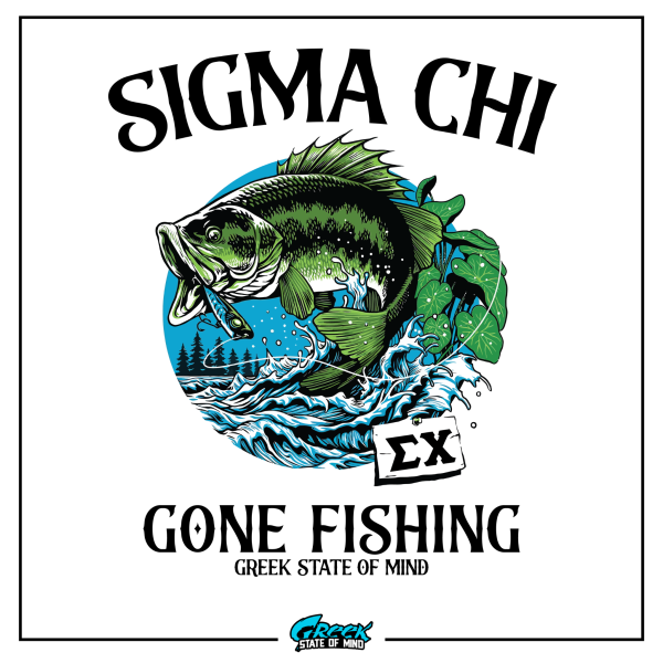 Sigma Chi Graphic Hoodie | Gone Fishing Sale