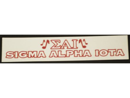 Sigma Alpha Iota Bumper Sticker Decal - Discontinued Discount