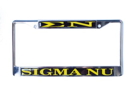 Sigma Nu License Plate Frame For Cheap