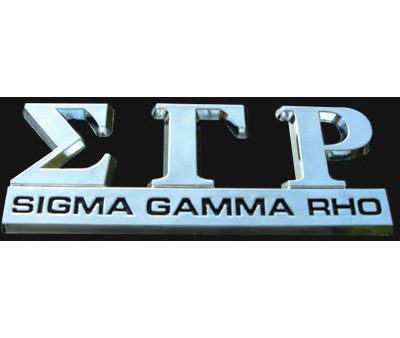 Sigma Gamma Rho Greek Car Emblem Online now