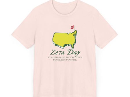 Zeta Day Unisex Jersey Tee - Celebrate New Jersey and New York Tradition For Sale