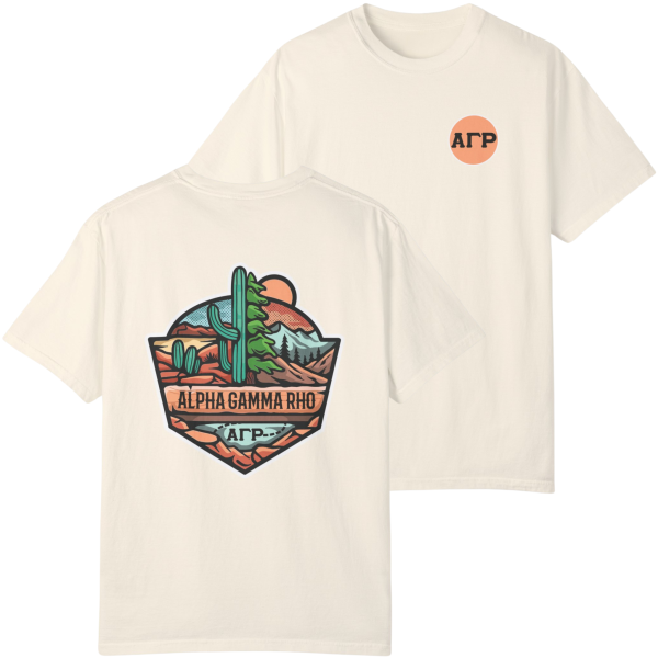 Alpha Gamma Rho Graphic T-Shirt | Desert Mountains Discount