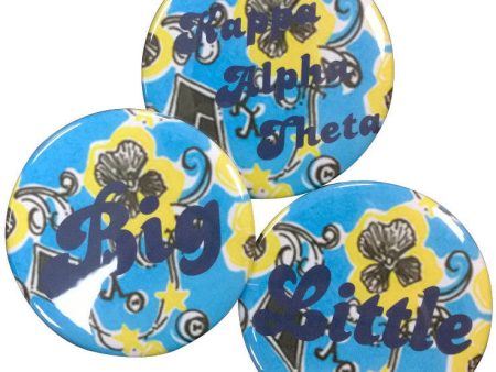 Kappa Alpha Theta Lilly Printed Button Fashion