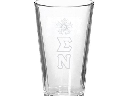 Sigma Nu Engraved Fellowship Glass Online now