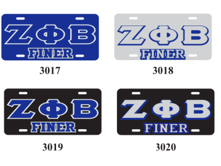 Zeta Phi Beta Finer License Plate Cheap