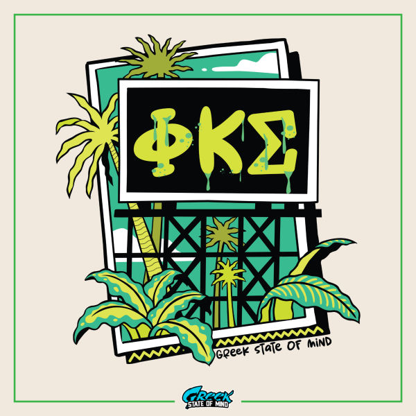 Phi Kappa Sigma Graphic Hoodie | Tropical Billboard Supply