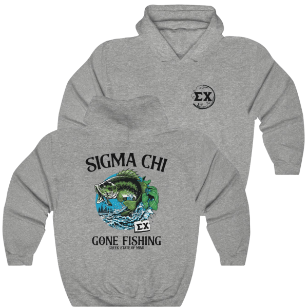 Sigma Chi Graphic Hoodie | Gone Fishing Sale