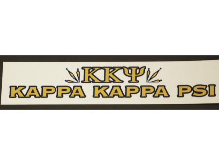 Kappa Kappa Psi Bumper Sticker Decal - Discontinued Fashion