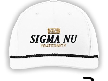 New! Sigma Nu White Richardson Rope Hat on Sale