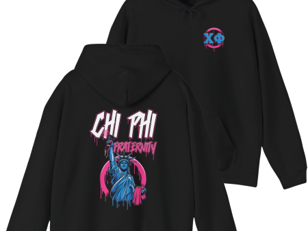 Chi Phi Graphic Hoodie | Liberty Rebel Online now