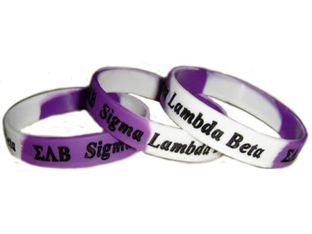 Sigma Lambda Beta Silicone Bracelet For Cheap