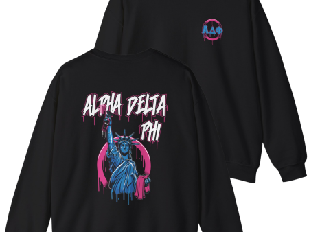 Alpha Delta Phi Graphic Crewneck Sweatshirt | Liberty Rebel Online Sale