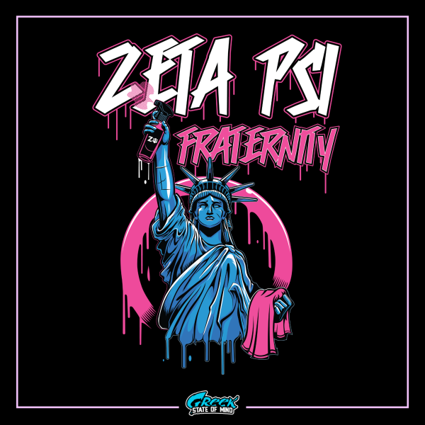 Zeta Psi Graphic Hoodie | Liberty Rebel Hot on Sale