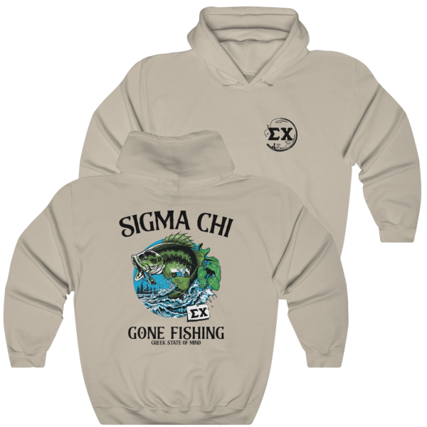 Sigma Chi Graphic Hoodie | Gone Fishing Sale