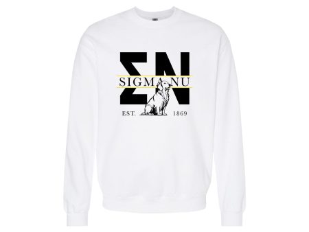 Sigma Nu Golden Letters Crewneck Online