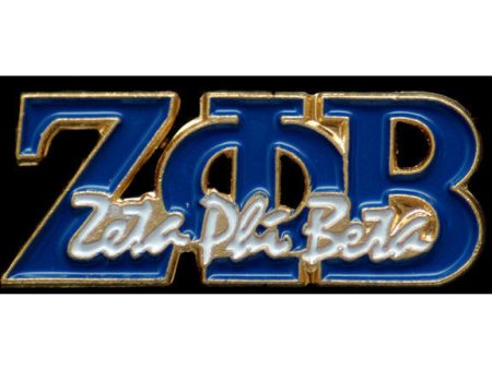 Zeta Phi Beta Greek Signature Lapel Pin 2 on Sale