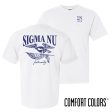 Sigma Nu Comfort Colors Freedom White Short Sleeve Tee Sale