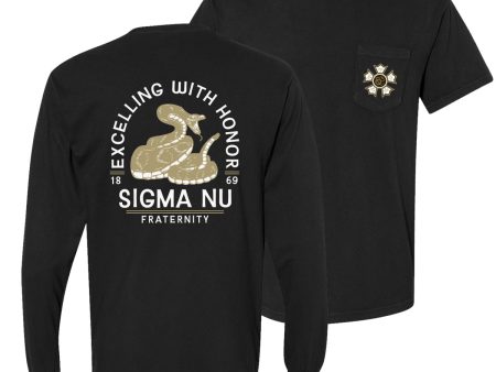 New! Sigma Nu Exclusive Comfort Colors Snake Tee Sale