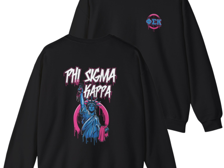 Phi Sigma Kappa Graphic Crewneck Sweatshirt | Liberty Rebel Online Sale