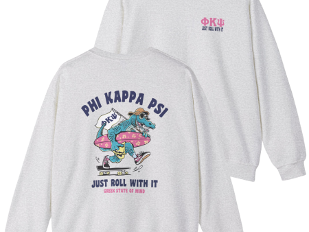 Phi Kappa Psi Graphic Crewneck Sweatshirt | Alligator Skater Online