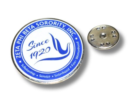 Zeta Crest Pin For Cheap