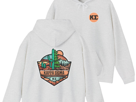 Kappa Sigma Graphic Hoodie | Desert Mountains Hot on Sale