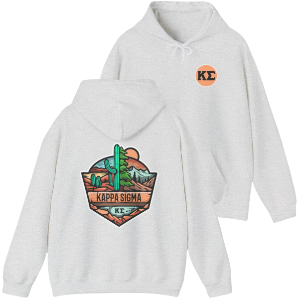 Kappa Sigma Graphic Hoodie | Desert Mountains Hot on Sale