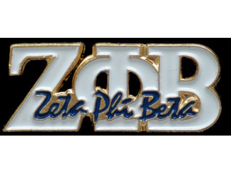 Zeta Phi Beta Greek Signature Lapel Pin Online Sale