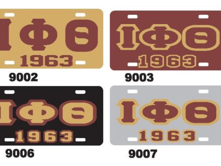 Iota Phi Theta 1963 License Plate on Sale