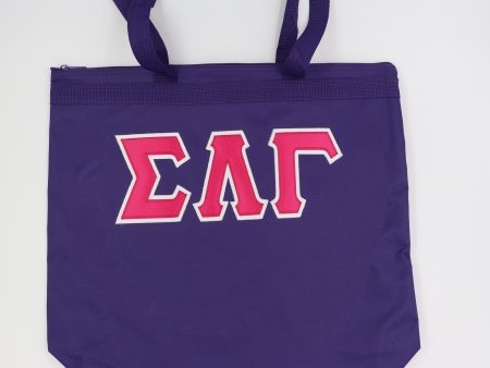 Sigma Lambda Gamma Purple Tote Bag - 1094-9D8B9B-121023 Hot on Sale