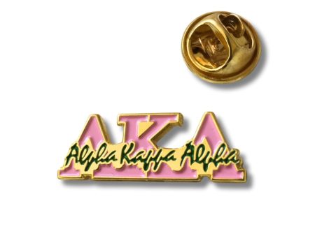 AKA Signature Lapel Pin Online Hot Sale