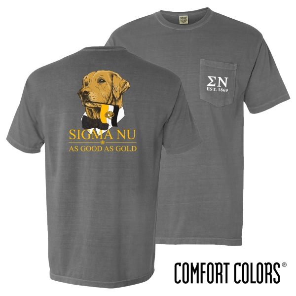 Sigma Nu Comfort Colors Retriever Flag Tee Supply