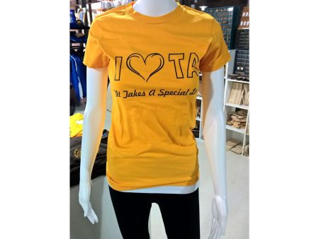 Iota Sweethearts  It Takes A Special Lady  Screen Print Fitted Tee Supply