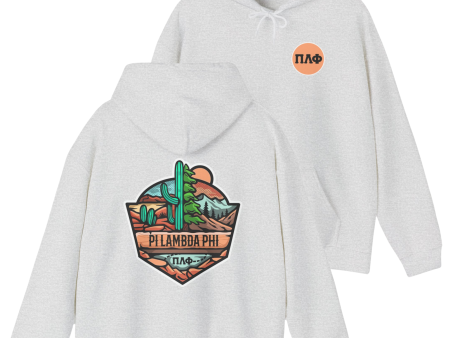 Pi Lambda Phi Graphic Hoodie|  Desert Mountains on Sale